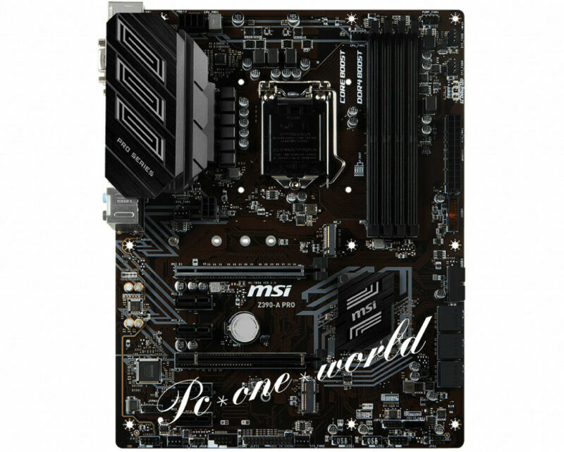 MSI Z390-A PRO Desktop Motherboard Intel Z390 Socket H4 LGA-1151