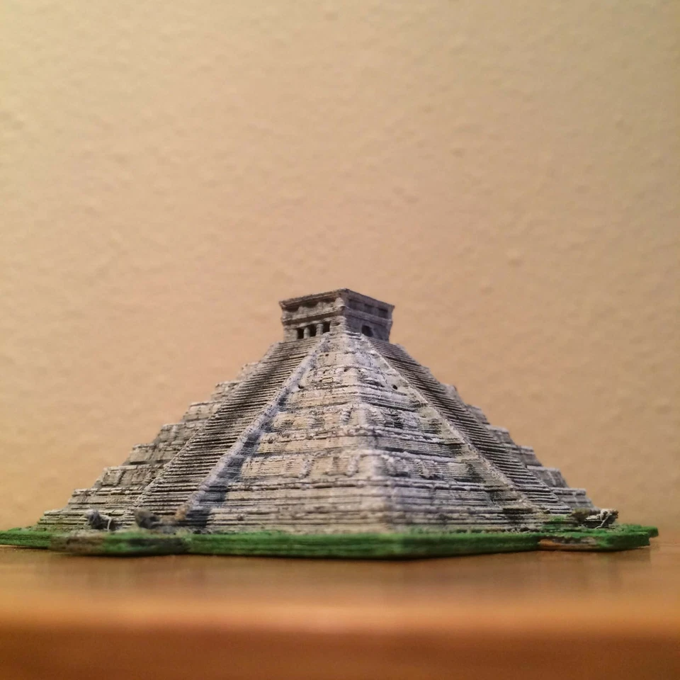 El Castillo, пирамида Кукулькана - Мексика - масштабированная 100% точная модель диорамы - Изображение 2 из 4