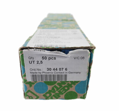 PHOENIX CONTACT UT 2,5-PE 3044076 UT25PE 50 STK! NEU!