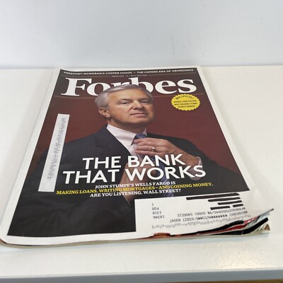 Forbes Magazine February 13 2012 Issue John Stumpf The Bank That Works with Rare