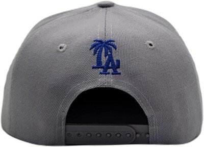 Los Angeles New Leader Palm LA Headlines Dodgers Gray Blue Era