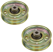 2 Flat Idler Pulleys fit Scag 481048 48201 483208 Encore 363169 32" 36" 48" 52"