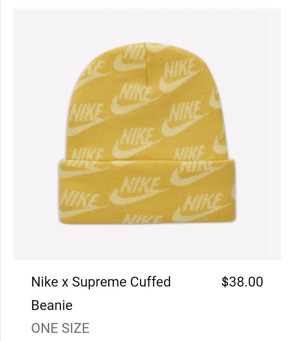 Beanie nike x supreme hotsell
