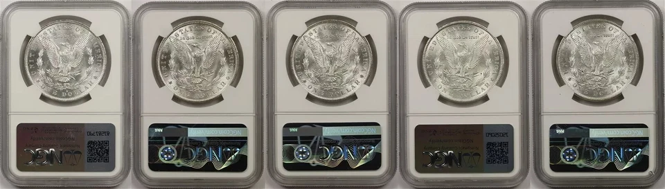✯ MS63 Morgan Silver Dollars PCGS NGC ✯ 1878-1904 ✯ P S O Mints - Image 2 of 4
