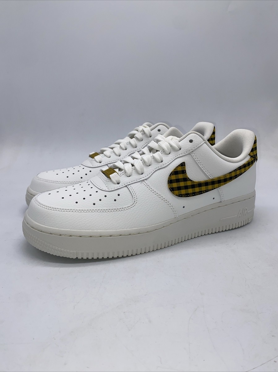 Nike Air Force 1 Low Bronzine Gingham DZ2784-102 Women's Size 10