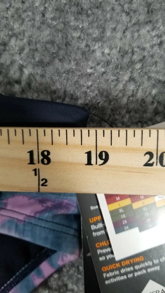 Parte inferior de bikini Avia para mujer talla XL 16/18 tie dye tiro medio azul/multi nuevo con etiquetas baño Foto 3 de 4