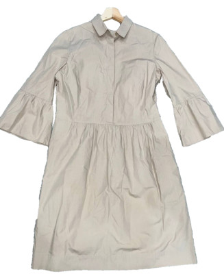 Akris Punto Women Knee Length Dress 3/4 Sleeve Length Beige Size 8 A0000335