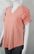 Women's Summer Tops Casual V Neck Short Sleeve T Shirts Trendy