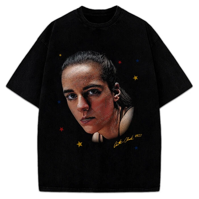Caitlin Clark T-Shirt Portrait Fan Art Graphic Tee
