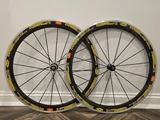 Mavic Cosmic Carbone SL Tubular Wheelset – 700c, Shimano HG11, Near-NewCondition