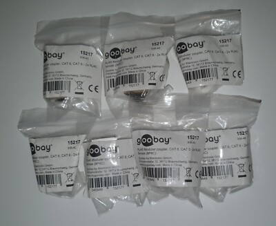 CAT 6 Verbinder RJ45 Modular coupler, 2x RJ45 female (8P8C), Ethernet-Verbinder