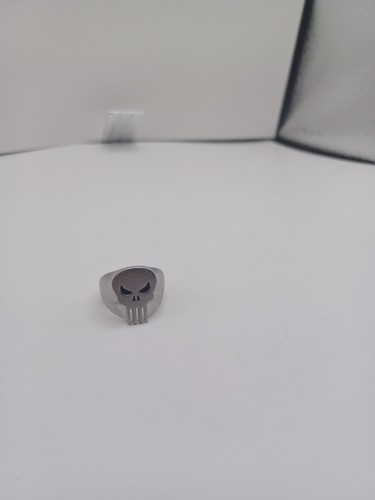 Mens Enamel Punisher Skull Ring.