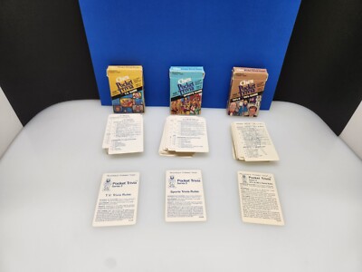 Vintage Pocket Trivia Games Chex Cereal According Professor Hoyle 1984 Complete 