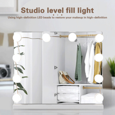 Total length 13 Feet Mirror front light three color dimming USB Hollywood makeup