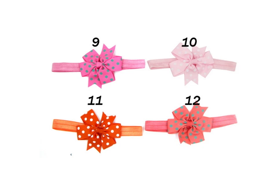 Paquete de 20 diademas para bebé recién nacido niña - Conjunto de accesorios de banda para el cabello con moño para bebés pequeños Foto 4 de 4