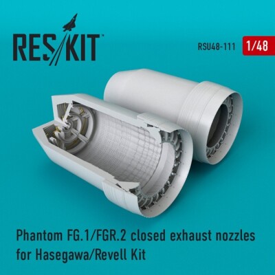 Reskit RSU48-0111 Phantom (FG.1/FGR.2) closed exhaust nozzles for kit 1:48 model