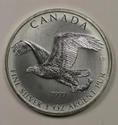 2014 Canada Birds of Prey - Bald Eagle $5 1 oz 999 Fine Silver Round
