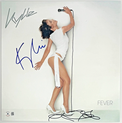 Kylie Minogue Fever サイン入り Kylie Minogue Signed Autograph Fever 12x12 Album Cover Photo