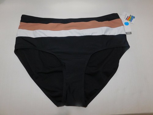 Womens Swimsuit Bottoms Black High Waist XL 16 18 or 1X 16 18