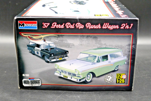 1:25 Monogram '57 Ford Del Rio Ranch Wagon 2n1 Model Kit - New in Open Box - Picture 3 of 6