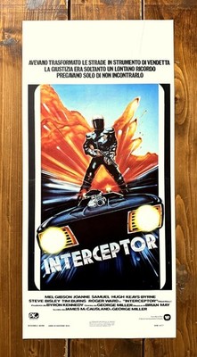 LOCANDINA MANIFESTO POSTER AFFICHE CINEMA INTERCEPTOR MAD MAX FILM CULT AUTO USA