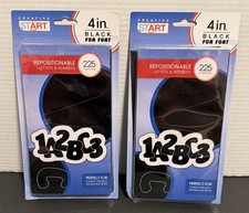 Creative Start Repositionable 4" Tall Black 450 Letters  Numbers 2 Packs New