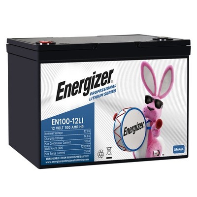 Energizer EN100-12LI 12V 100AH Lithium Iron Phosphate Maintenance Free Battery