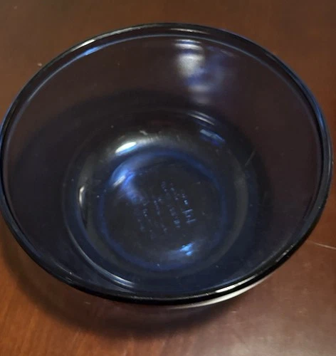 Anchor Hocking Ovenware Cobalt Blue 2.5 Qt / 2.5 L  Mixing Bowl Vintage