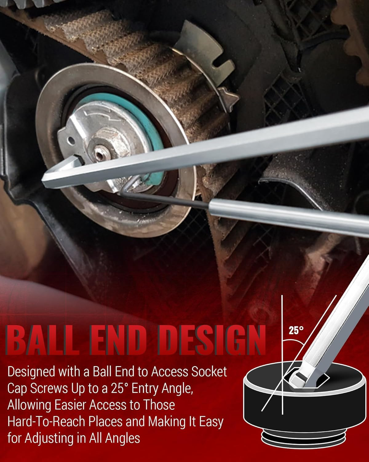 Timing Tool Kit Compatible with VW Audi Tiguan SEAT Skoda 1.4 1.6 2.0 TDI CR, Ca