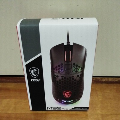 MSI M99 Pro Optical Switch Black Lightweight Gaming Mouse in box 5 buttons