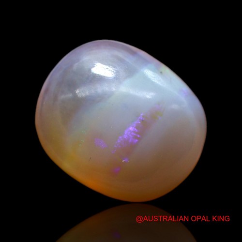 7.00 Cts Fire Opal Meditation Pendant Making Oval Cabochon Natural 15x12x6 mm - Picture 4 of 11