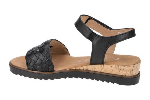 Scarpe Gabor GENOVA nere sandali da donna cinturino sandali 62.759.27 nuove - Foto 4 di 8