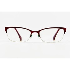 Beverly Hills Polo Club Eyeglasses Women Burgundy Semi Rimless 52-17-135
