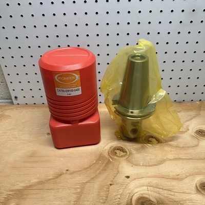 (NEW) 1'' ID End Mill Tool Holder, Coolant Through, Pioneer CAT50 EM100-0400