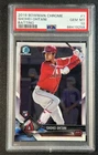 SHOHEI OHTANI PSA 10 2018 BOWMAN CHROME BASEBALL #1 ROOKIE BATTING RC ANGELS 258