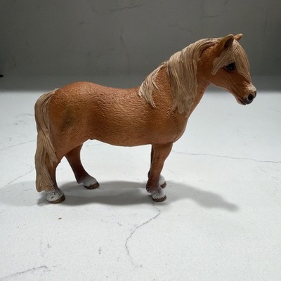 Schleich DARTMOOR PONY STALLION 13692 Light Brown Horse Figure 2010