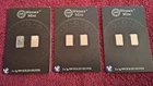 6 x 1g Silver bars 999 solid silver - Wessex Mint - 3 x 2g packs - Eagle design