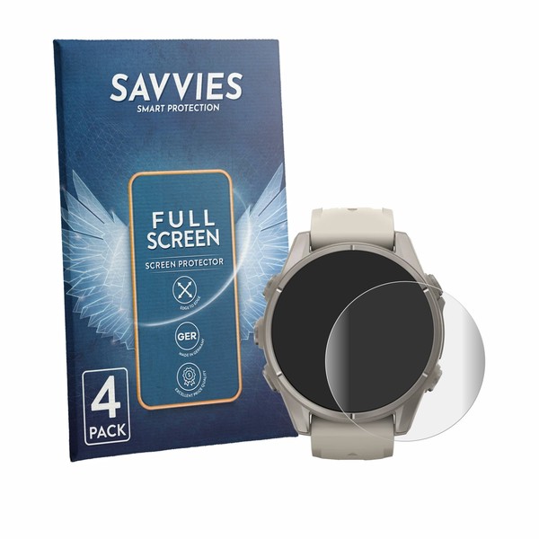 4X Displayschutz Full-Screen FüR Garmin Fenix 9 (43 Mm)-image