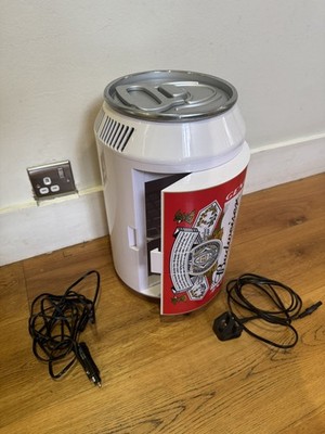 Vintage 6l Budweiser Minikühlschrank Bierdosenkühler / Heizung - guter Zustand 