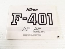 OEM Nikon F-401 AF Instruction Manual, Original