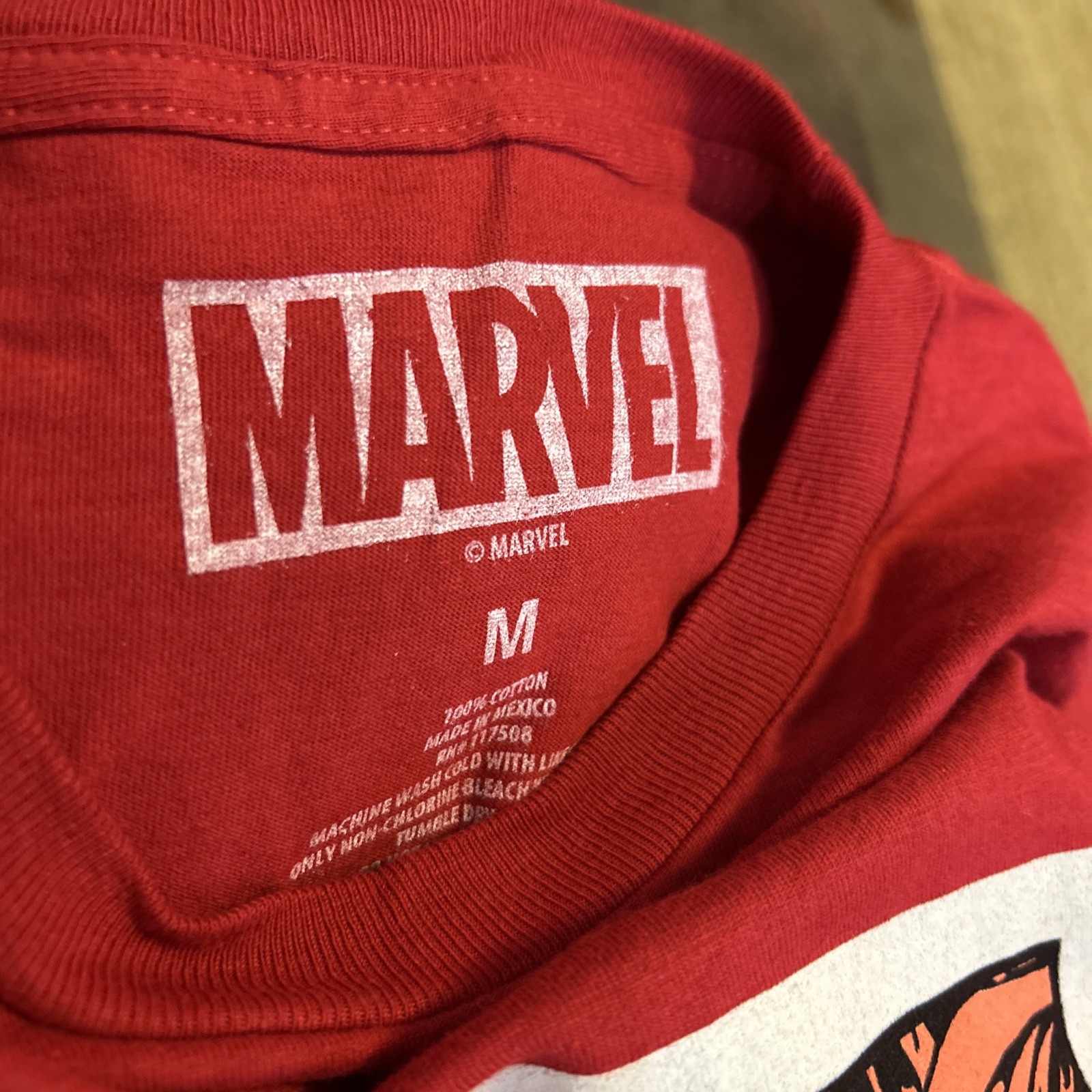 Marvel Scarlet Witch Red Men's Graphic Print Cotton Short Sleeve T-Shirt Size M