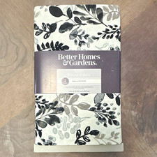 Better Homes Gardens Foliage Gray Floral Cotton Fabric 2 yds Precut 45"