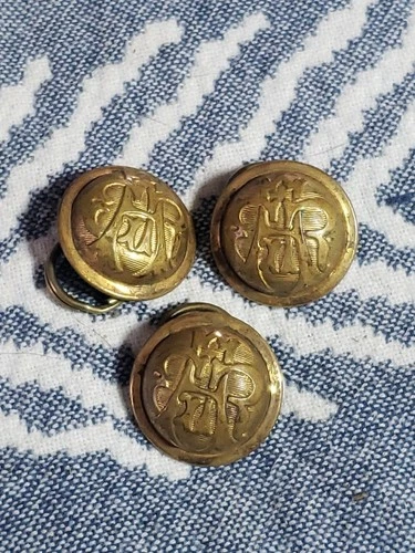 Antique GAR Grand Army of the Republic Shank Buttons Lot #2