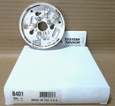 LOT OF 3 NEW SYSTEM SENSOR B401 PLUG-IN FIRE DETECTOR BASE 1034A L00-2003-038