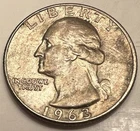 1963-D 🇺🇸 Washington Quarter 90% Silver Coin - Combined Shipping - Lot D3