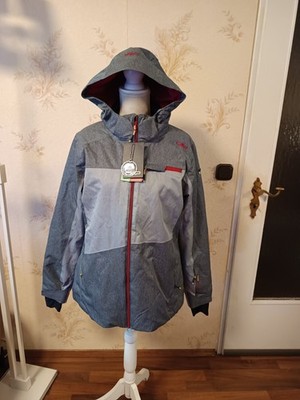 Damen Softshell Jacke von CMP Größe Gr. 42  In Grau AA-54 cm GL-69 cm