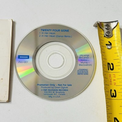 Twenty Four Gone - In Her Heart, Single (CD3, 1989) Rare White Label Promo