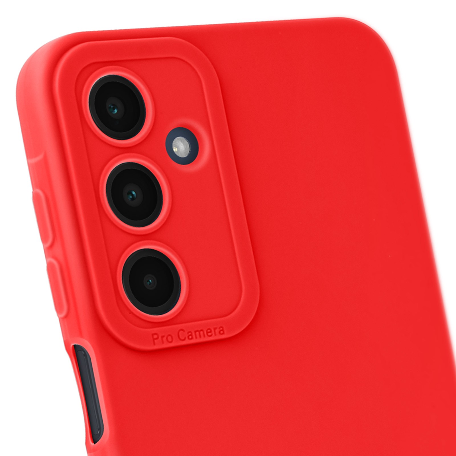 Coque pour Silicone Mat A16 protégeant l'objectif photo couleur rouge