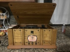Vintage Thomas Pacconi Classics Record Player Retro Radio TPC-7475 READ VIDEO 