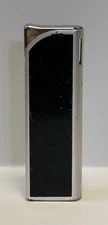Vintage PARKER Black SLEEK Cigarette Lighter Made In JAPAN From Estate UNTESTED